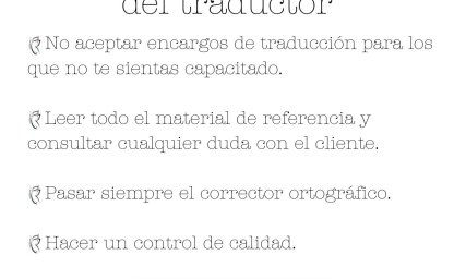 Los 5 mandamientos del traductor
